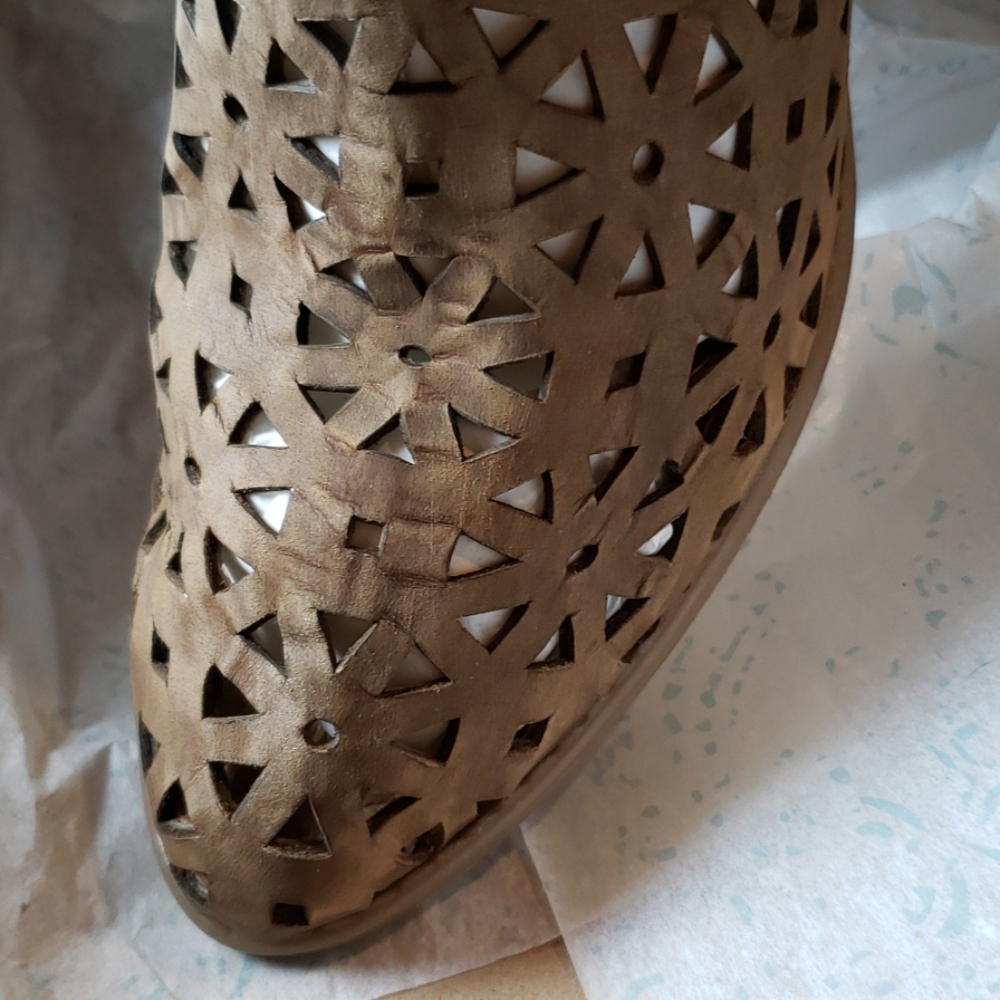 Musse & Cloud Athena Laser Cut Leather Bootie NEW - Picture 5 of 10